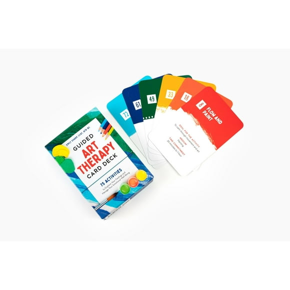 Guided Art Therapy Card Deck: 75 Activities to Explore Your Feelings and Manage Your Emotional Well-Being