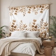 thumbnail image 3 of Brown Yellow Eucalyptus Leaves Large Tapestry for Bedroom Wall Hanging Tapestry,Watercolor Spring Summer Botanical Ceiling Backdrop Tapestries Poster Blanket Wall Decor for Living Room 86" x 104", 3 of 8