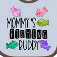 thumbnail image 4 of Inktastic Mommy's Fishing Buddy with Colorful Fish Boys or Girls Baby Bib, 4 of 4
