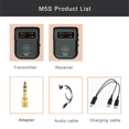 thumbnail image 2 of M5S Wireless in-Ear Monitor System 2.4G Wireless IEM System Stage Monitor for Studio, Band Rehearsal, Live Performance, 2 of 10