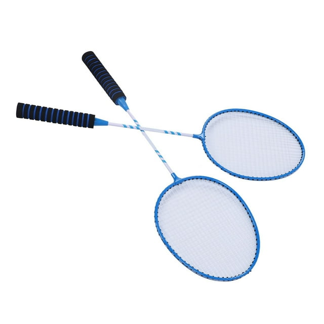 Badminton Racket Set,Iron Alloy Badminton Set with 3 Shuttlecocks Carrying Bag for Outdoor Backyard Games