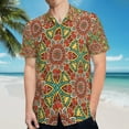 thumbnail image 5 of High Quality Hawaiian Shirts for Men Short Sleeve Aloha Beach Shirt Floral Summer Casual Button Down Shirts Blouses V2ULCP, 5 of 7