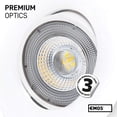 thumbnail image 5 of Juego de 1 foco LED redondo extraplano de 5 vatios (5 W) / 450 lúmenes, blanco Foco LED empotrable exclusivo | Lámpara de techo orientable 50° Spot LED Blanco neutro 3000K, 5 of 5