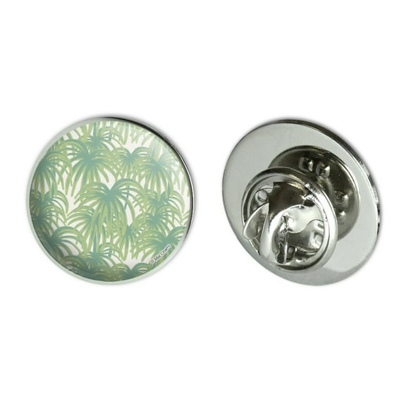 Palm Tree Leaves Metal 0.75" Lapel Hat Pin Tie Tack Pinback