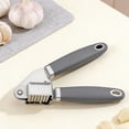 thumbnail image 4 of Tong Stainless Steel Garlic Large Manual Garlic Crusher For Quick Minced Garlic And Paste Making, 4 of 6