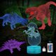 thumbnail image 1 of Luz nocturna de dinosaurio 3D, lámpara de ilusión 3D, 4 patrones y 16 colores con control remoto, el mejor regalo de cumpleaños y Navidad para niños y niñas., 1 of 5