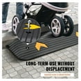 thumbnail image 5 of Rubber Threshold Ramp 1 Inch, Wheelchair Ramp for Doorway, 33069 lbs Capacity Curb Ramp, Non-Slip Textured Rubber Ramp for Scooter & Wheelchair Access, 5 of 6