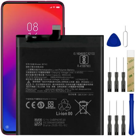 Replacement Battery BP40 For Xiaomi Mi 9T Pro Tool