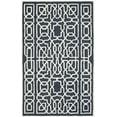 thumbnail image 2 of SAFAVIEH Cambridge Norbert Geometric Wool Area Rug, Navy/Ivory, 6' x 9', 2 of 7