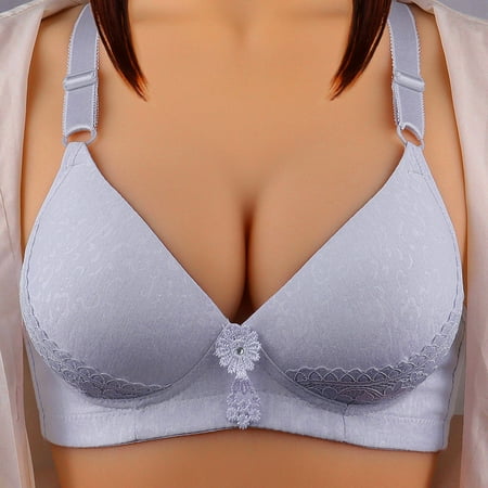 

Women s Bra No Steel Ring Breathable No Steel Ring Cropped Gather Spring Summer Casual Basic Soft Fashion Cute Daily Versatile Style Underwear