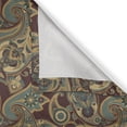 thumbnail image 5 of Ambesonne Paisley Grommet Curtain, Persian Hippie Florets, 50" x 108", Sand Brown Chocolate, 5 of 6