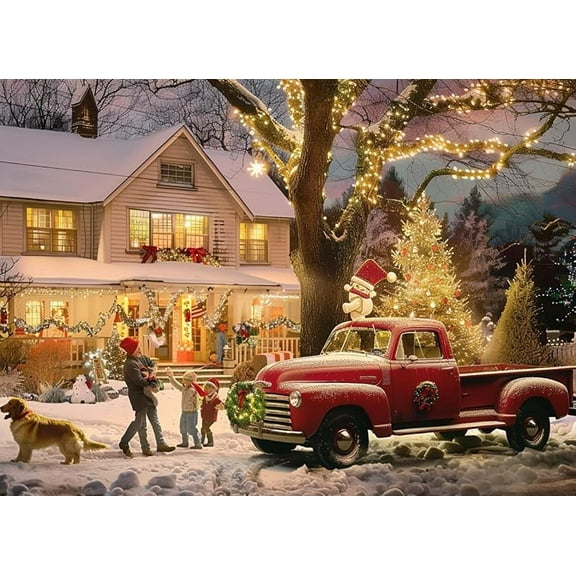 Jigsaw Puzzles For Adults 500 Pieces Advent Calendar The Inn Snowy Day At Christmas Puzzle Funny Wall Art Gift