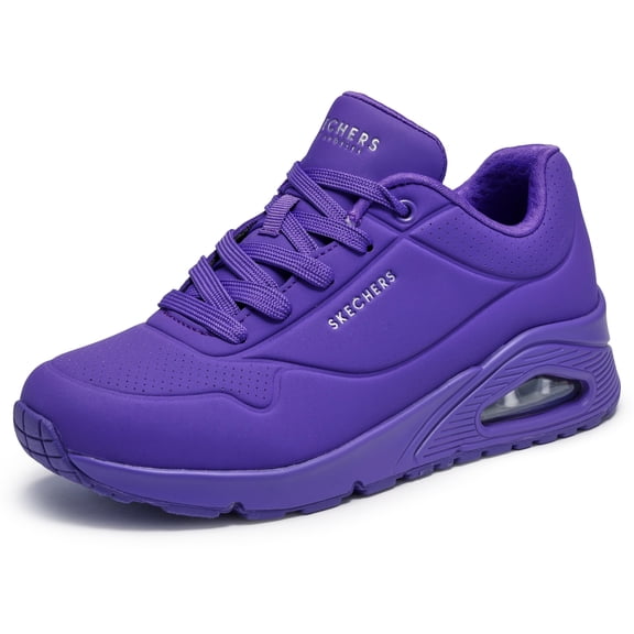 Skechers Uno-Night Shades Casual Sneakers for Women, Classic Sporty Style Lace-Up Shoes