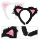 thumbnail image 5 of KAKOWELY 2 diademas con orejas de gato para adultos, diademas peludas para fiestas, disfraces, cosplay, orejas de animal, adorables diademas con orejas de gato., 5 of 5