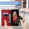 thumbnail image 2 of Case for Samsung Galaxy A12 5G Durable Magnetic PU Leather Card Holder Wallet Flip Cover, 2 of 5