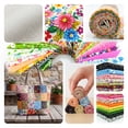 thumbnail image 5 of 120 Pcs 4" x 4"(10cm x 10cm) Fabric Scraps Printed Patchwork Squares for DIY Sewing Quilting Scrapbooking Crafts, 5 of 8
