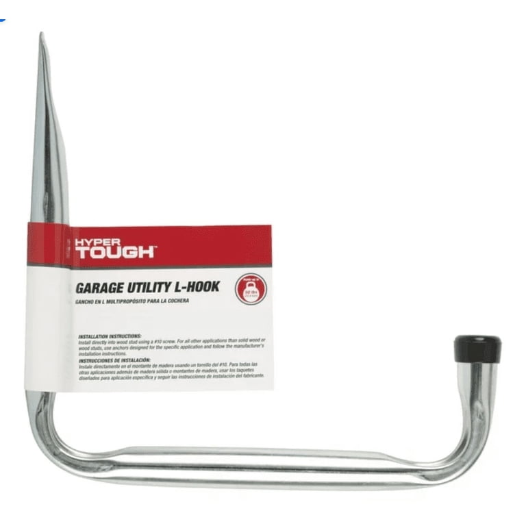 Hyper Tough Wall-Mounted Utility Storage Hooks, 2-Pack photo 2