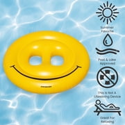 72 Water Sports Inflatable Smiley Face Island 2-Person Swimming Pool Raft