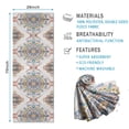 thumbnail image 2 of Colorful Floral Pattern Hot Yoga Mat Towel Non Slip for Hot Yoga - Quick-Drying Yoga Mat Cover with 4 Corner Pockets with Travel Bag - Hot Yoga Towel Non Slip Grip Moisture Wicking Sweat 70"x26", 2 of 6