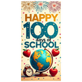 thumbnail image 3 of School 100 Days Celebration Backdrop Banner Colorful Party Supplies Background Photography Props Happy Days Decorations Classroom Event Decor, 3 of 4