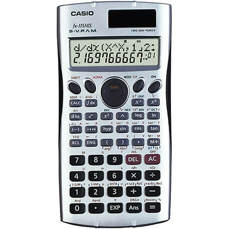 Casio FX115MSPLS Scientific Calculator - Walmart.com