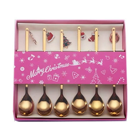 

Lacyie Christmas Stainless Steel Tableware Coffee Stirring Great Gift
