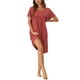thumbnail image 2 of INSPIRAR CHIC Camisones de Mujer Ropa de Dormir de Algodón Camisa de Dormir Suelta de Manga Corta Camisón Acogedor XL Rojo Ladrillo, 2 of 6