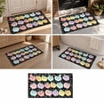 thumbnail image 5 of Dmlowu Bathroom Rugs Macaron Cartoons Printed Bath Mat Multicolor Vintage Bathroom Non Slide Absorbent Door Mat, 5 of 7