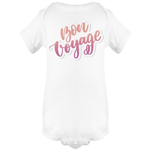Bon Voyage Sticker Design Bodysuit Infant -Image by Shutterstock, Newborn