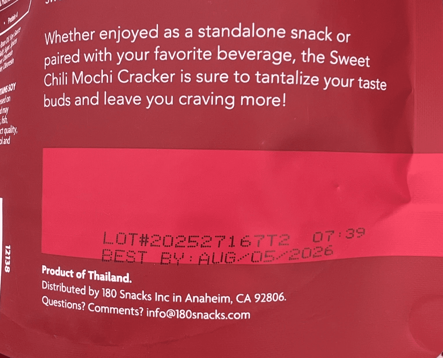 Kunin Rice Cruncy Mochi Sweet Chili Asian Rice Cracker Snack, 2 Bags 10oz