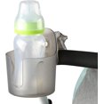thumbnail image 3 of Universal Stroller Cup Holder, Cup Holder for Bike, Walker, Wheelchair, Scooter, Drink Holder Fits Large Size Cups, Water Bottles, Transparent Gray, 3 of 8