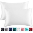 thumbnail image 1 of 2-Pack Satin Pillowcases for Hair and Skin,Satin Pillow Covers with Envelope Closure, 1 of 7
