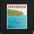 thumbnail image 3 of Luca - Portorosso Italy Postcard - Women's Lightweight French Terry Long Sleeve Shirt, 3 of 5