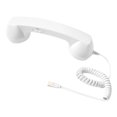 thumbnail image 4 of Auricular de teléfono retro, receptor de teléfono para teléfono móvil, todos los smartphones, reuniones Blanco, 4 of 9