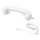 thumbnail image 4 of Auricular de teléfono retro, receptor de teléfono para teléfono móvil, todos los smartphones, reuniones Blanco, 4 of 9