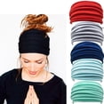 thumbnail image 6 of High Quality Nonslip Elastic Running Accessories 13 Colors Fold Yoga Hairband Turban Running Headwrap Stretch Hair Band Wide Sports Headband GREEN, 6 of 8