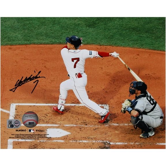 Masataka Yoshida Boston Red Sox Autographed 8" x 10" White Jersey Swing Photograph - Fanatics Authentic Certified