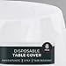 thumbnail image 3 of HOUZZKINGZ USA Paper Tablecloths for Round Tables | 82" â€“ 6 Pack | White Paper Disposable Tablecloth | 3-Ply Premium Paper & Plastic Table Cloths for Parties Disposable, 3 of 4