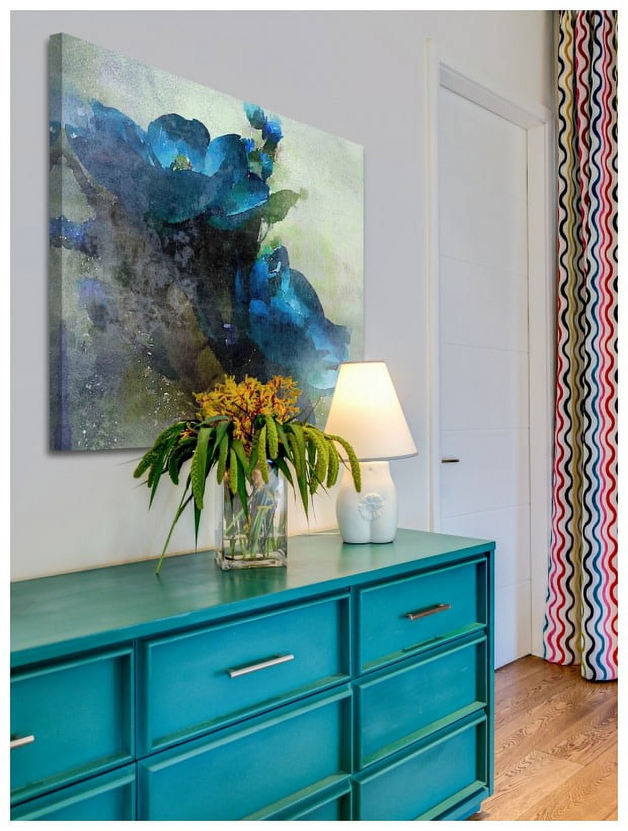 Marmont Hill - "Spring Blue Flowers" by Irena Orlov Painting Print on Wrapped Canvas