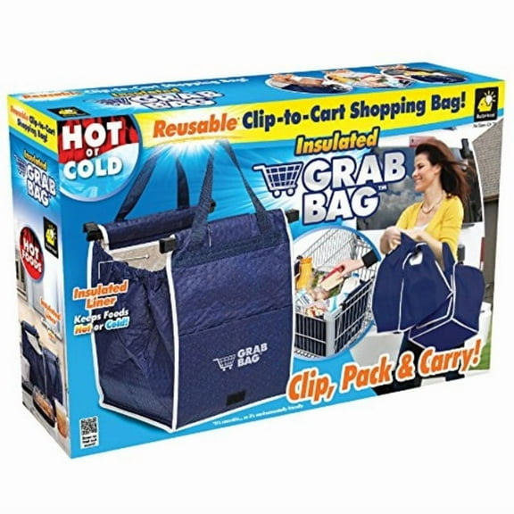 TRM original insulated grab bag hot or cold reusable grocery bag grabbag