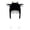 1-Black4718, variant on XIAOCHA Reindeer‑Ear Trapper Hat for Women Plush Hats Party‑Ready Fall‑Winter Bonnet,Black