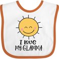 thumbnail image 3 of Inktastic Sunshine I Love My Glamma Boys or Girls Baby Bib, 3 of 4