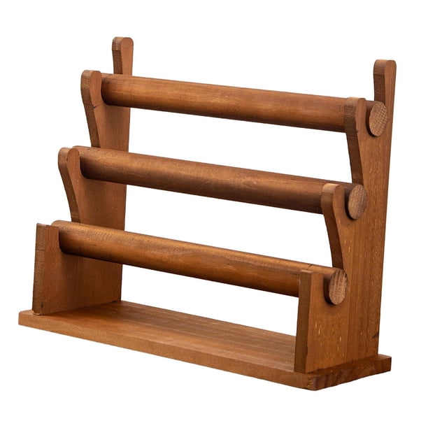 Soporte de madera para pulseras y relojes de pulsera, organizador de coleteros y brazaletes 3 niveles