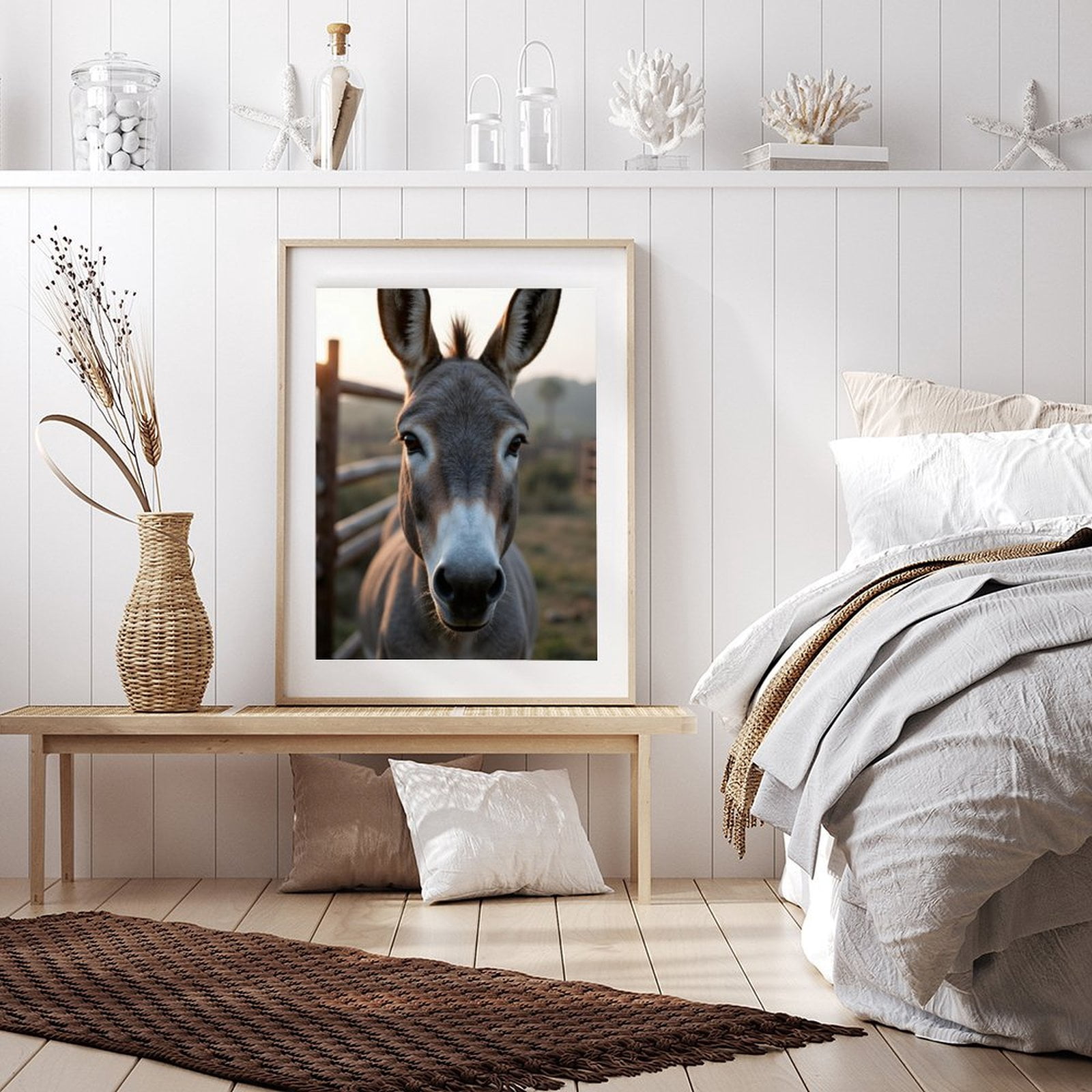 Diamond Art Kits for Adults - 5d Donkey Face Close Up Pasture Diamond Painting for Adults, Diamond Art for Adults Beginners, Diamond Painting Kits for Adults for Home Wall Decor