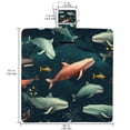 thumbnail image 2 of Whale Canvas Picnic Mat Waterproof and Foldable for Outdoor Activities - Large Size Beach Blanket with Carrying Strap - Durable and Easy to Clean Fabric, 2 of 6