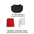 thumbnail image 3 of 4-Pack Men's Short Sleeve V-Neck Modern Fit Classic Tees (S-3XL), 3 of 5