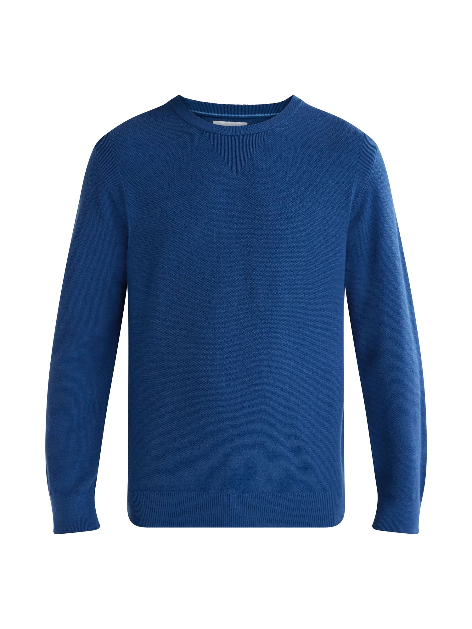 Free Assembly Men’s Cozy Yarn Textured Sweater with Long Sleeves, Sizes S-3XL