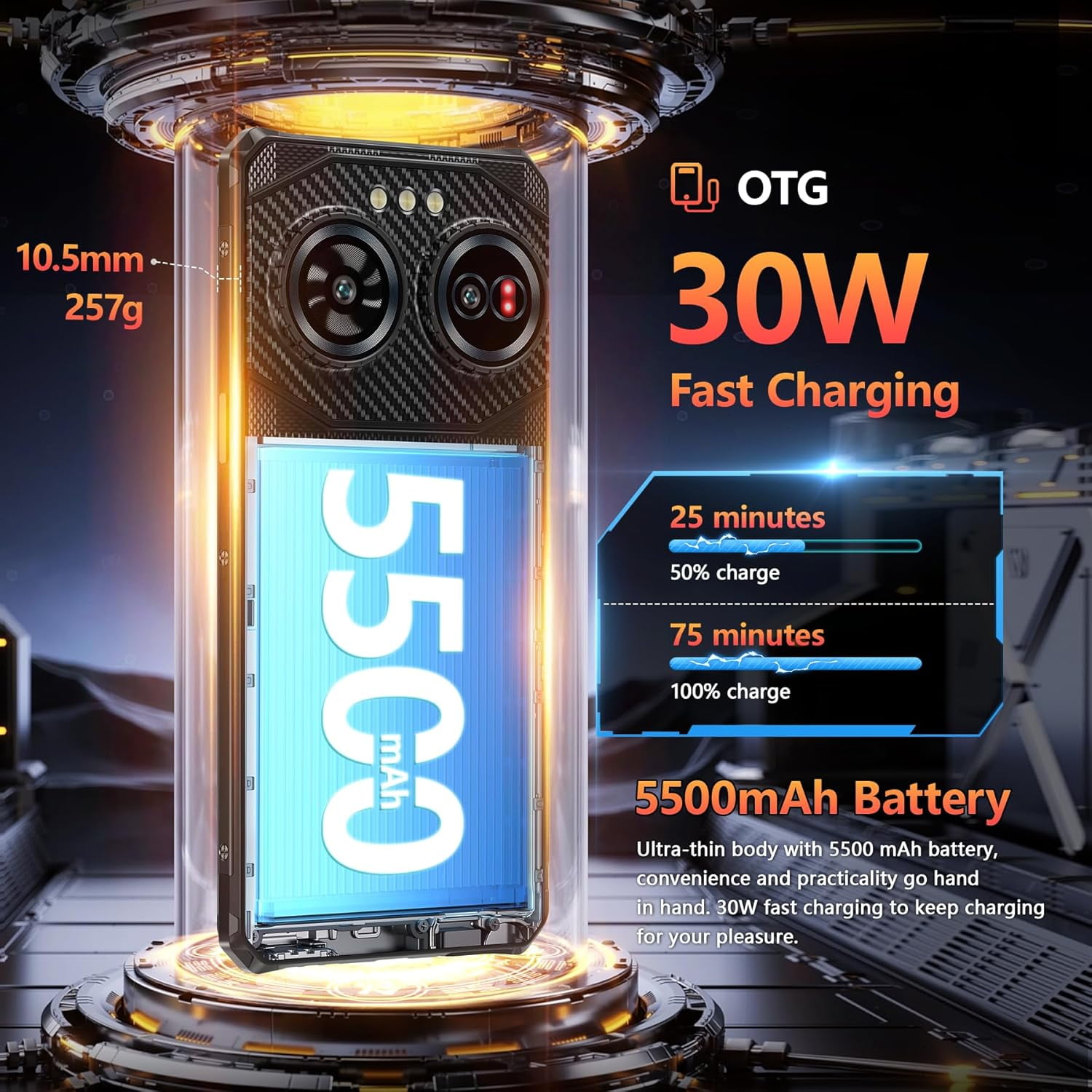 IIIF150 Air3 Rugged Phone 12GB+512GB Night Vision 6.6'' Android 14 Helio G96 100MP Rear Camera 5000mAh Battery NFC 4G Smartpone