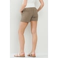 thumbnail image 4 of Linen Blend Maternity Shorts with Elastic Band, 4 of 4