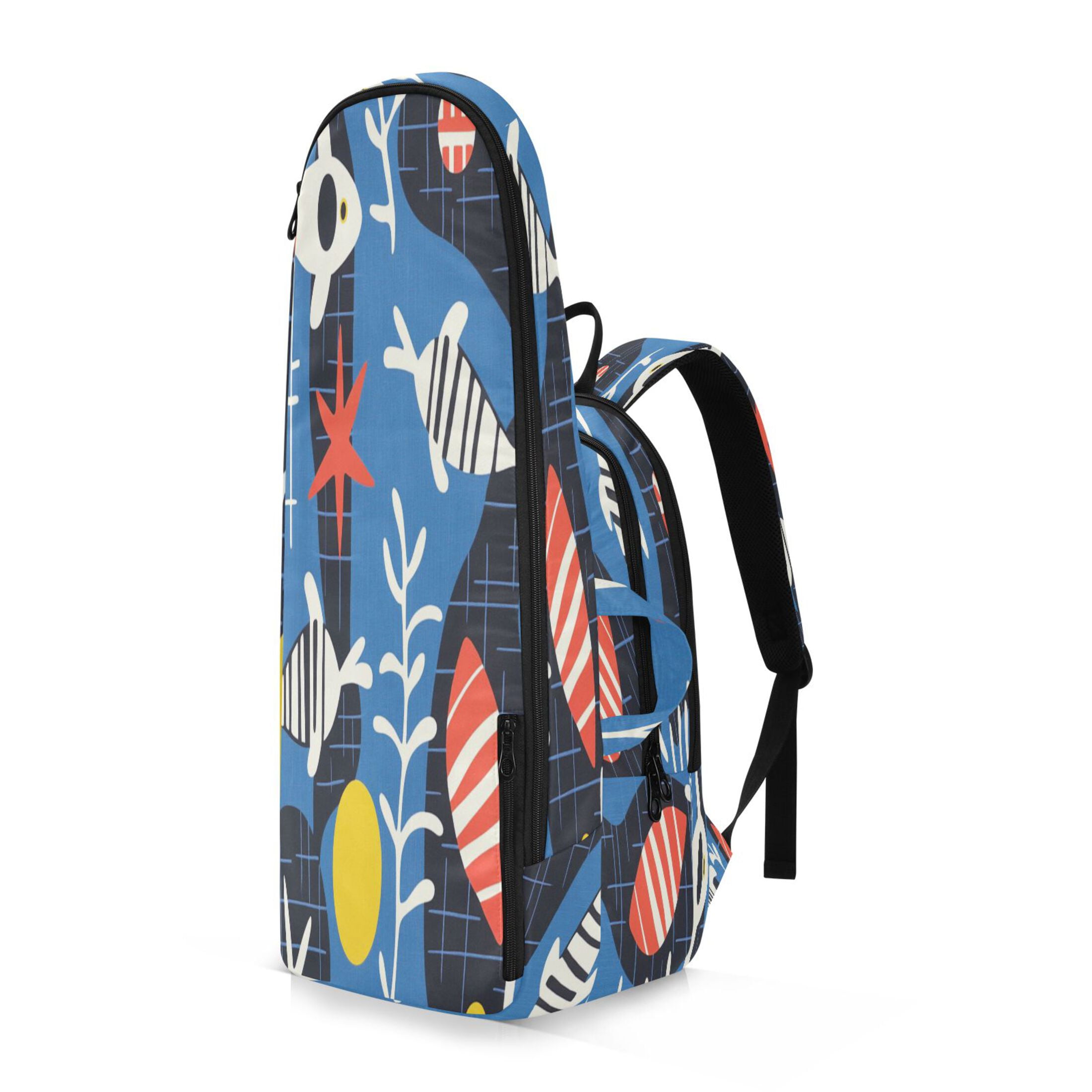 2 Racquet Holder Tennis Backpack Tennis Racket Covers Gym Bags Sea Life Style
